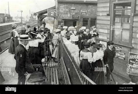 Cheadle Hulme railway station c.1905 Stock Photo - Alamy