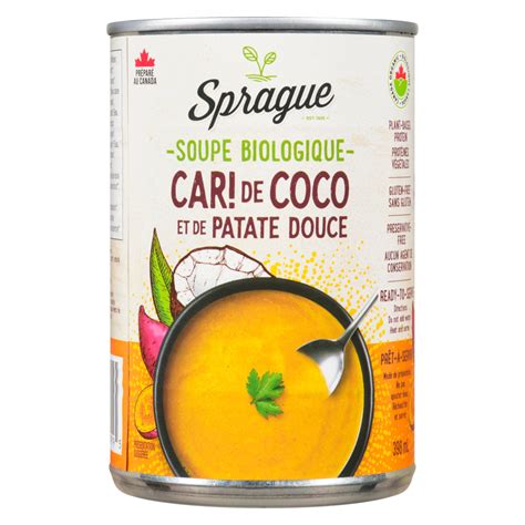 Sprague Coconut Curry Sweet Potato Organic Soup 398 Ml Giant Tiger