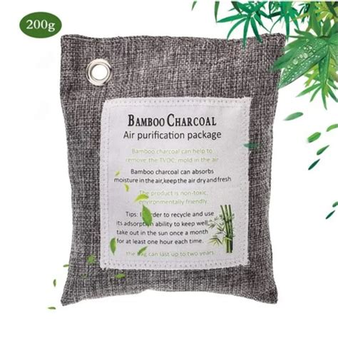 Natural Bamboo Charcoal Air Purifying Bags Activated Charcoal Odor Absorber Moisture Odor