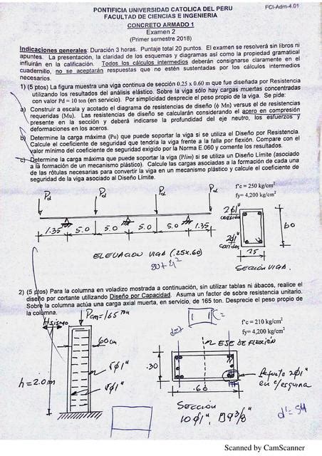 Examen Concreto Armado Ex Menes Resueltos Compilados De