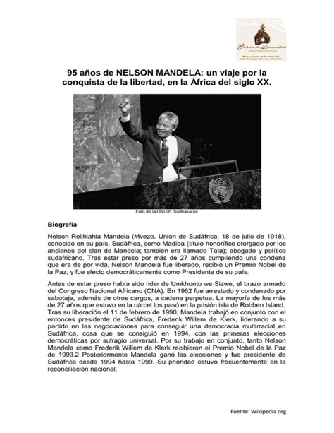 Biograf A De Nelson Mandela