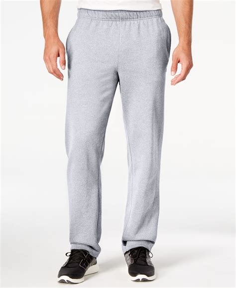 Champion Mens Fleece Powerblend Pants In Gray For Men Oxford Gray