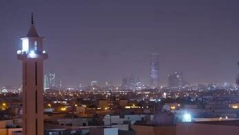 Etisalat Tower in Riyadh, Saudi Arabia, Riyadh Towers at night, Riyadh residential neighborhoods ...