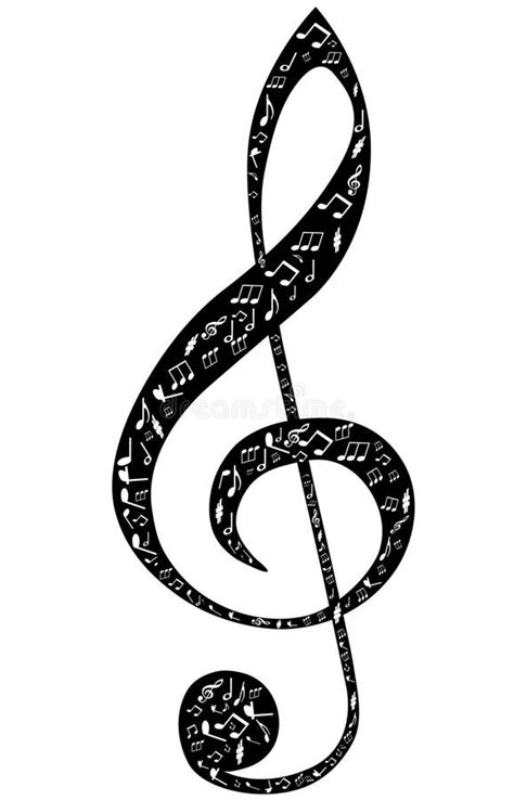 Treble Clef Music Note Sign Stock Vector Illustration Of Classic Images