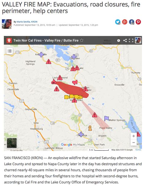 California Fire Map And Road Closures Map Of World