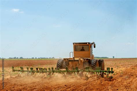 Hot Heat Summer Sun Ploughing Fields In Kwazulu Natal South Africa