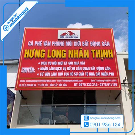 25+ Mẫu Bảng Hiệu Mua Bán Nhà Đất, Bất Động Sản Đẹp | Bảng Hiệu Minh Khang