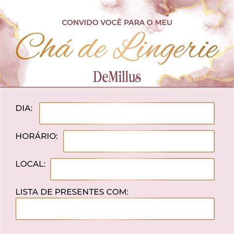 Chá de lingerie DeMillus