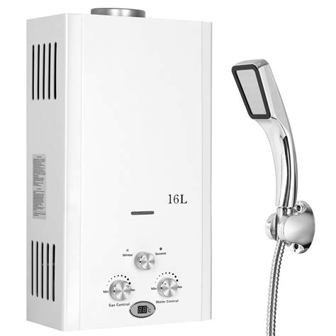 Xverycan Tankless Water Heater 4 23GPM 16L Propane Gas Water Heater 32KW LPG RV Hot Water