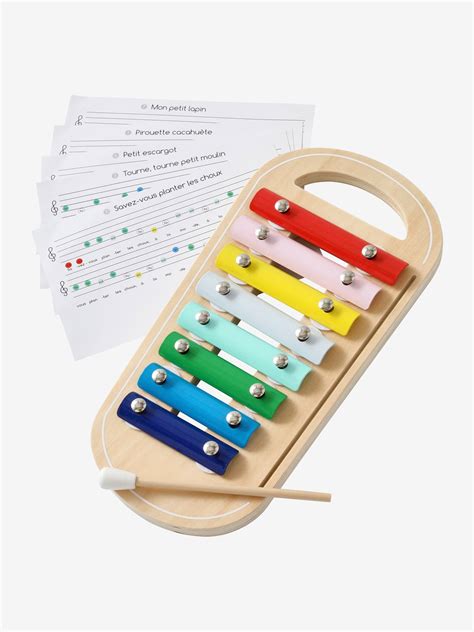 xylophone avec partitions multicolore vertbaudet