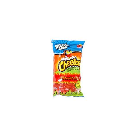 Cheetos Crunchy Flamin Hot Limón liked on Polyvore featuring food and food and drink Cheetos