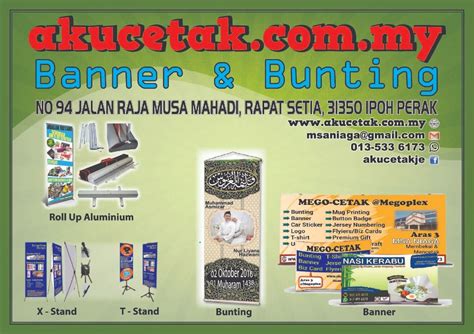 Jom Tempah Banner Niaga Jus Buah Buahan Ready Design Size X Kaki