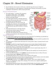 Chapter Docx Chapter Bowel Elimination Bowel Elimination The