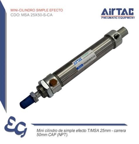 Airtac Perumini Cilindro Simple Efecto Msa X S Ca Airtac Peru