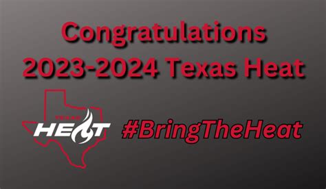 2023-2024 Texas Heat Team Rosters Announced