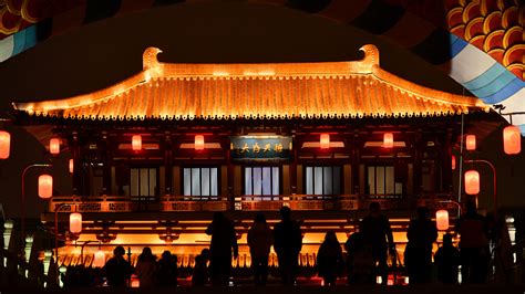 China Vibrante El Palacio De Loto De La Dinast A Tang Da Bienvenida A