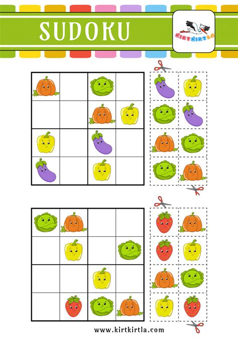 7 ADET SUDOKU ETKİNLİĞİ KIRTKIRTLA