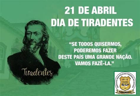 21 De Abril Dia De Tiradentes Sinpef Pe