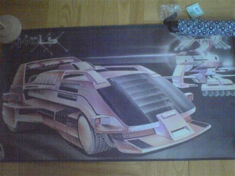 Plakatas Futuristinis Automobilis Didelis Posteris Senas Vilnius