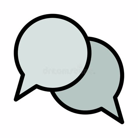 Speech Bubble Chat Icon Vector Logo Symbol Or Illustration Stock Illustration Illustration Of