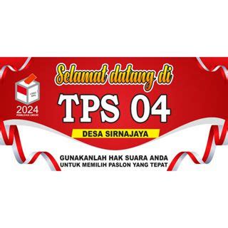 Jual Spanduk TPS Pemilu 2024 Spanduk Selamat Datang Di TPS Banner