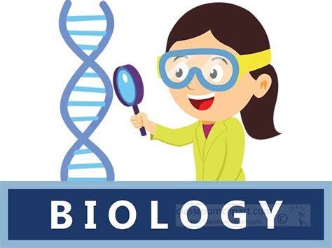 Biology Student Wearing Goggles Dns Helix Classroom Clip Art