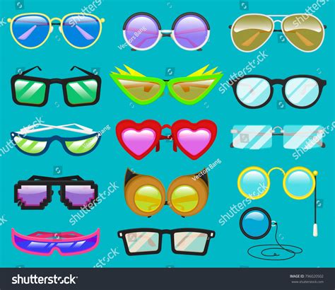 Gafas Vectoriales Lentes De Caricatura O Vector De Stock Libre De