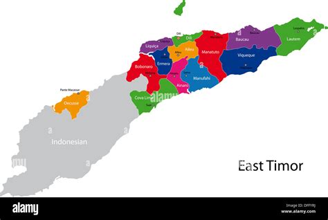 East Timor map Stock Photo - Alamy