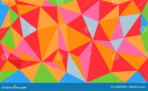 Attractive Bright Vector Polygonal Geometric Pattern Background Made Of