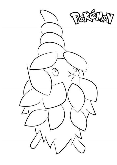 Burmy From Pokemon Coloring Pages Free Printable Coloring Pages