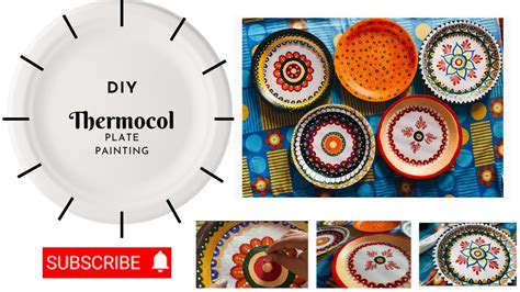 DIY Thermocol Plate Painting Best Out Of Waste How To Paint