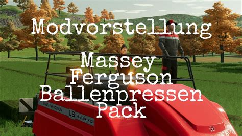 LS22 Mods Ps4 Massey Ferguson Ballenpressen Pack Modvorstellung Ps4