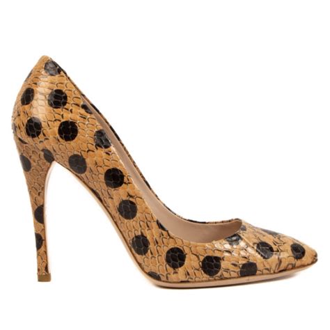 Miu Miu Beige And Black Polkadot Heels Size 38 12 Labellov Buy And