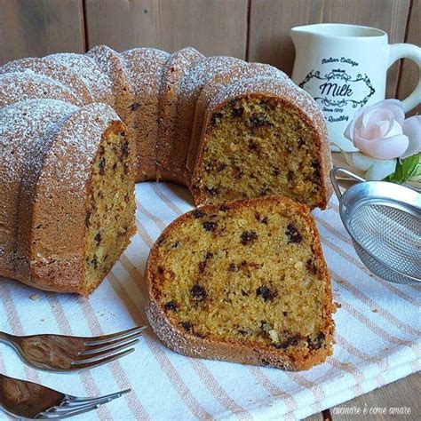 CIAMBELLA ALLA ZUCCA mandorla cioccolato senza burro Cucinare è come