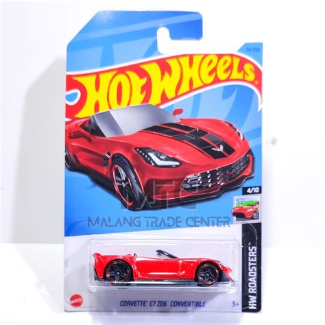 Jual Hot Wheels Corvette C7 Z06 Convertible Red B 2023 Shopee Indonesia