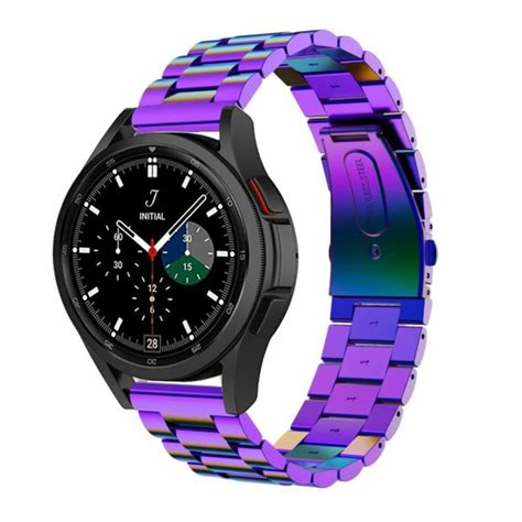 Samsung Galaxy Watch Classic Mm Stahlarmband Regenbogen