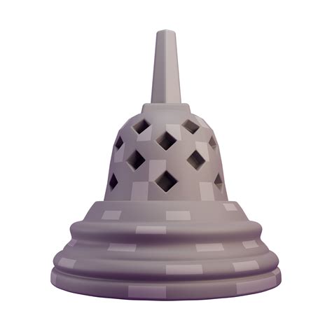 3d illustration stupa borobudur transparent background 25313203 PNG