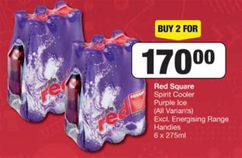 Red Square Spirit Cooler Purple Ice All Variants 6 X 275 Ml Offer At