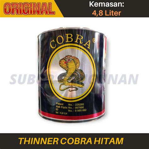 Jual Thinner Cobra Hitam 5 Ltr Tiner Thiner Hitam Cobra 5L Pengencer