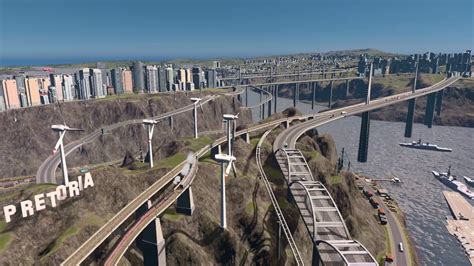 Cities Skylines Bridges Over The River Youtube