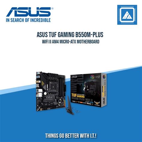 ASUS TUF B550M PLUS WIFI II 4DDR4 2XM.2 MOBO – BlueArm Computer Store
