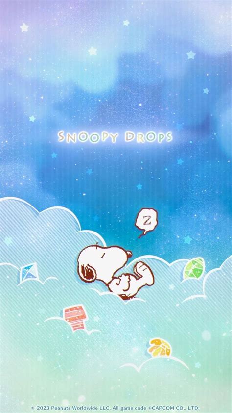 Snoopy Drops In The Sky With His Head Above Clouds And Other Items