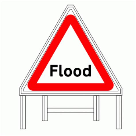 Flood Warning Road Sign