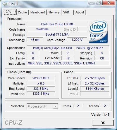Обзор процессора Intel Core 2 Duo E8300 GECID.com.