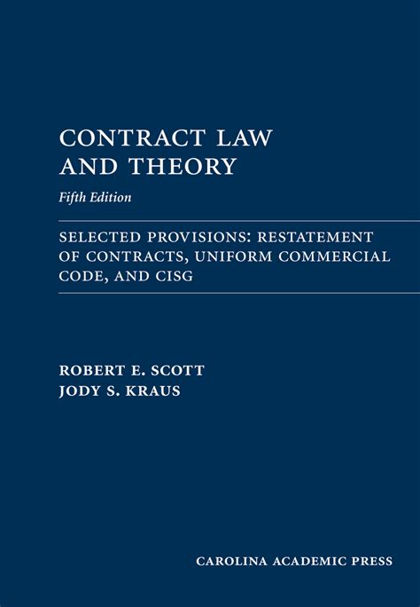 CAP Contract Law And Theory Document Supplement Fifth Edition