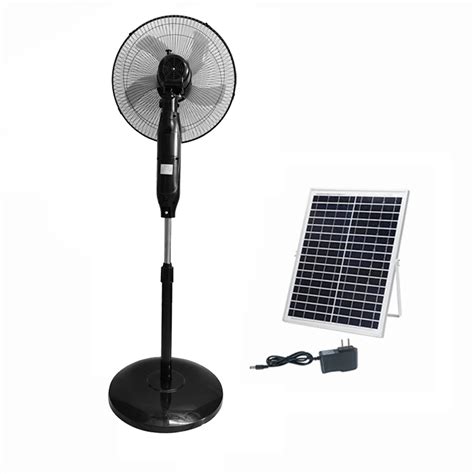 Hm Solar Standing Solar Fan Without Remote Ac Dc Energymall