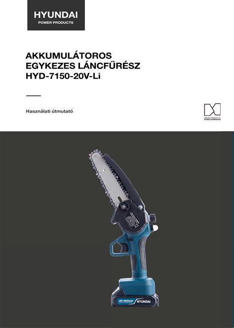 Használati útmutató Hyundai HYD-7150-20V Láncfűrész