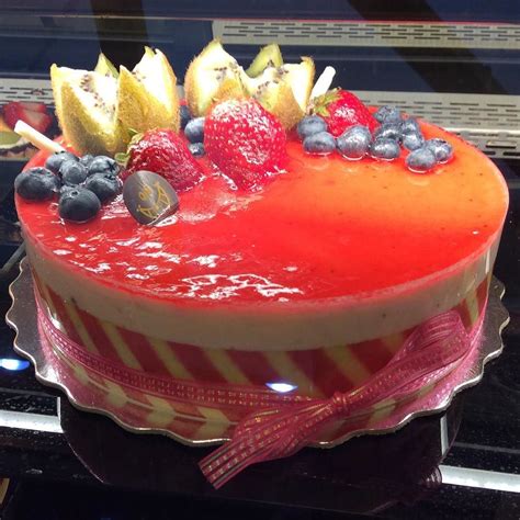 A Mango Strawberry Mousse Cake Is Absolutely Delicious Top With