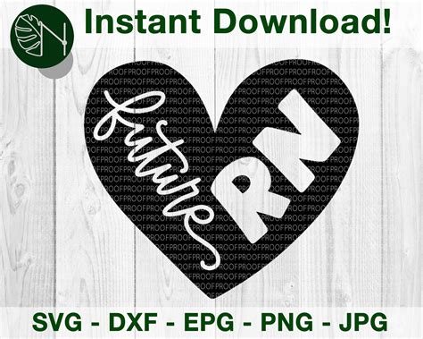 Future Rn Nursing Student Digital Download Svg Png Dxf Etsy