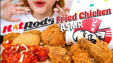 40 Request Asmr Crunchy Eating Sounds Kfc Fried Chicken And Hot Rods